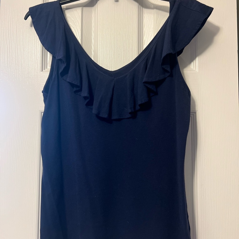 Lilly Pulitzer ruffle tank top - Picture 2 of 5